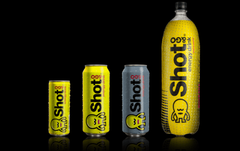 Assortment of SHOT&GO energy drink